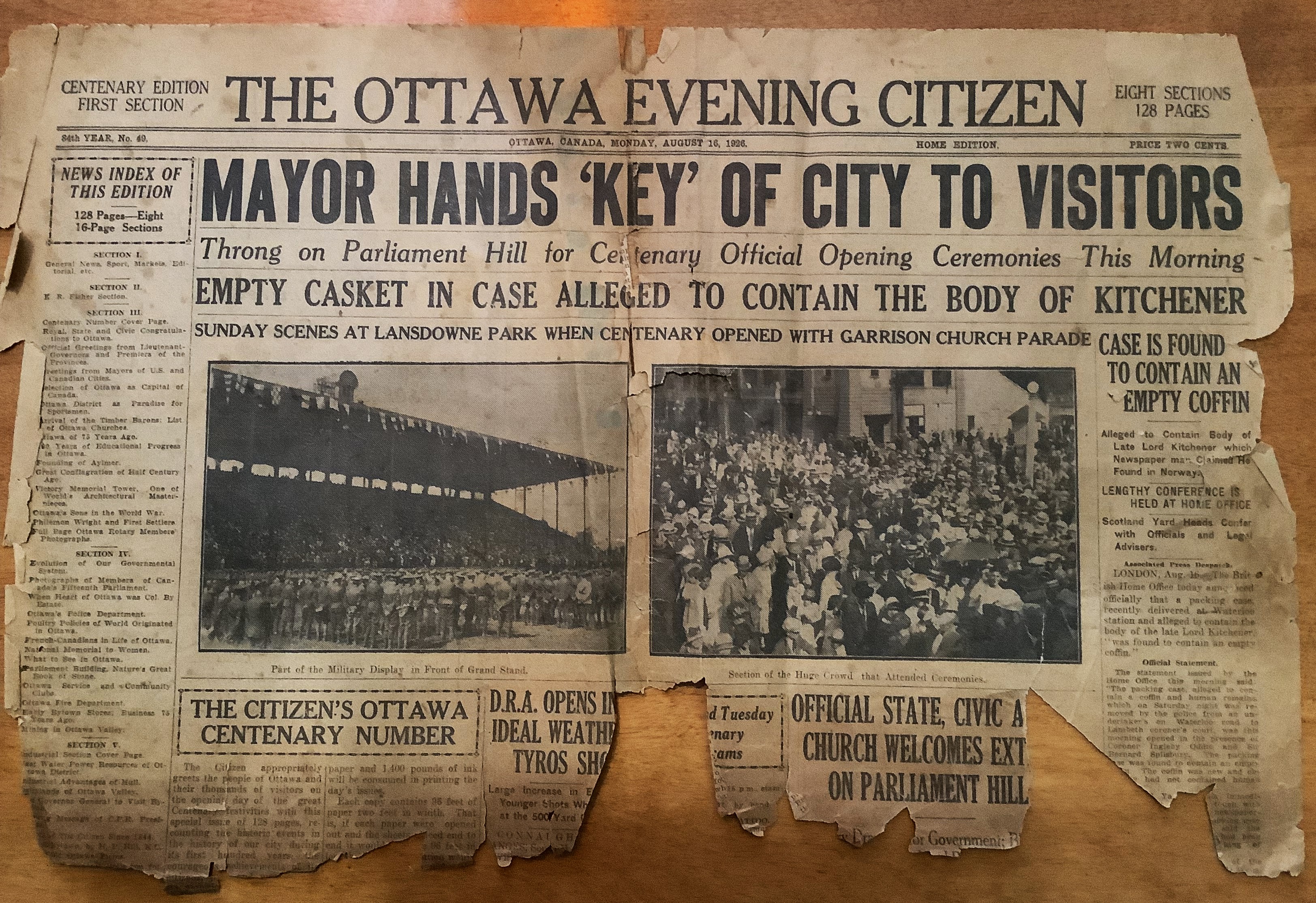 1926 August 16 Citizen Centenary Edition (1)