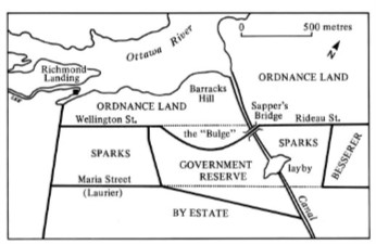 map of ottawa c 1840 taylor 1986