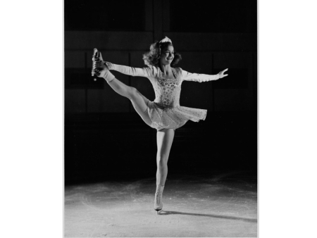 Barbara Ann Scott, North American and Canadian women's champion, figure skating in Ottawa, March 1946