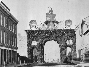 Triumphal Arch at 113-114 Sparks Street, 1860