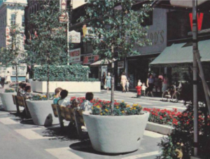 Sparks Street Mall, postcard image, 1960