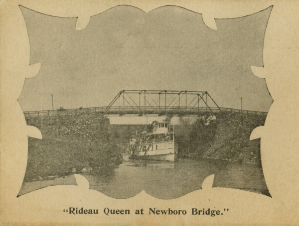 Rideau Queen at Newboro Bridge - P3302a