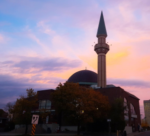 Ottawa Mosque at sunet