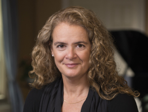 Her Excellency the Right Honourable Julie Payette, Governor General and Commander-in-Chief of Canada