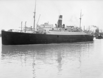 The SS Athenia in Montreal in 1933. 