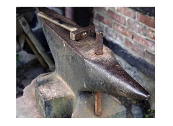 A blacksmith's anvil