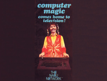 NABU Ad - Canadian magician Doug Henning was enlisted to help publicize the NABU Network, 1984