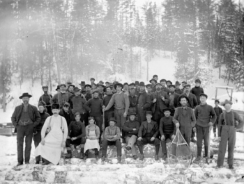 Lumbermen in the Ottawa Valley, late 19th century, Topley Studio.