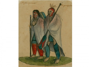                            __________  Algonquins, 18th century watercolour, Wikiwand 